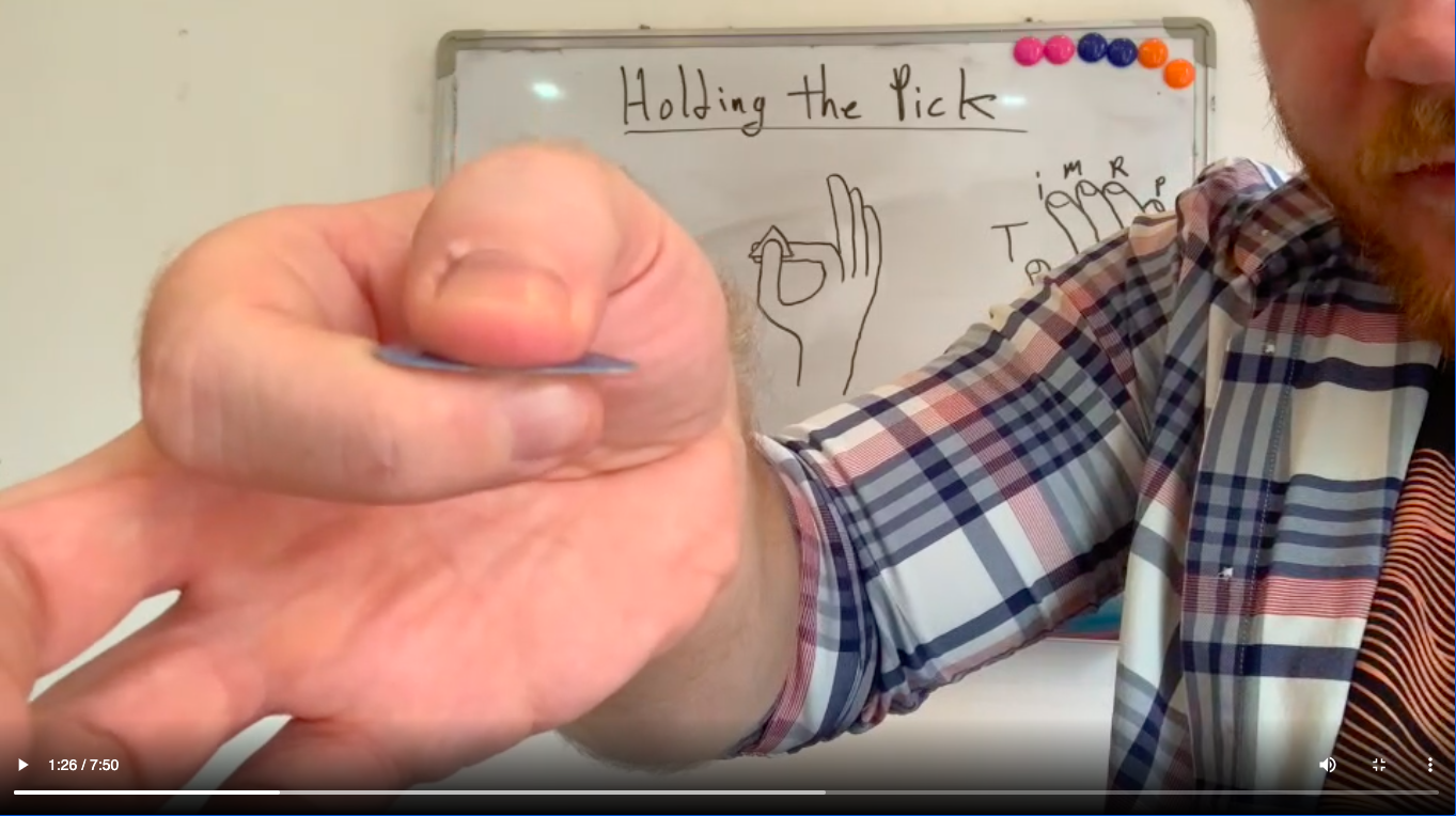 Holding the Pick